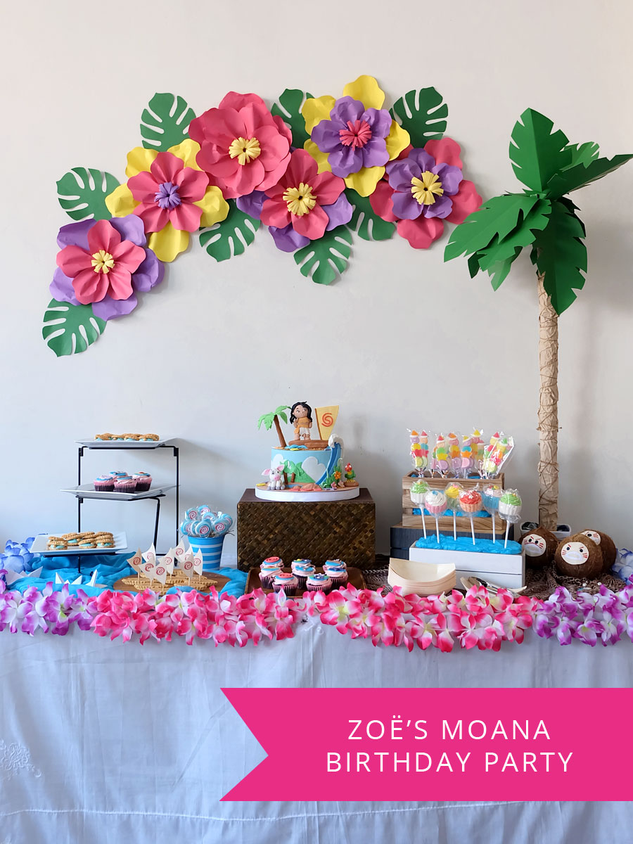 Moana Party Ideas Dessert Buffet