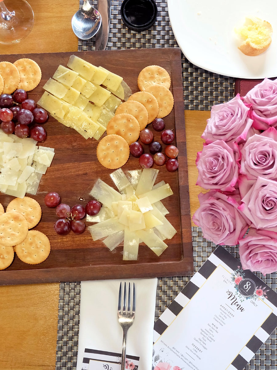 Mothers Who Brunch: Cheese Platter, and blooms by Flowers by Yumi