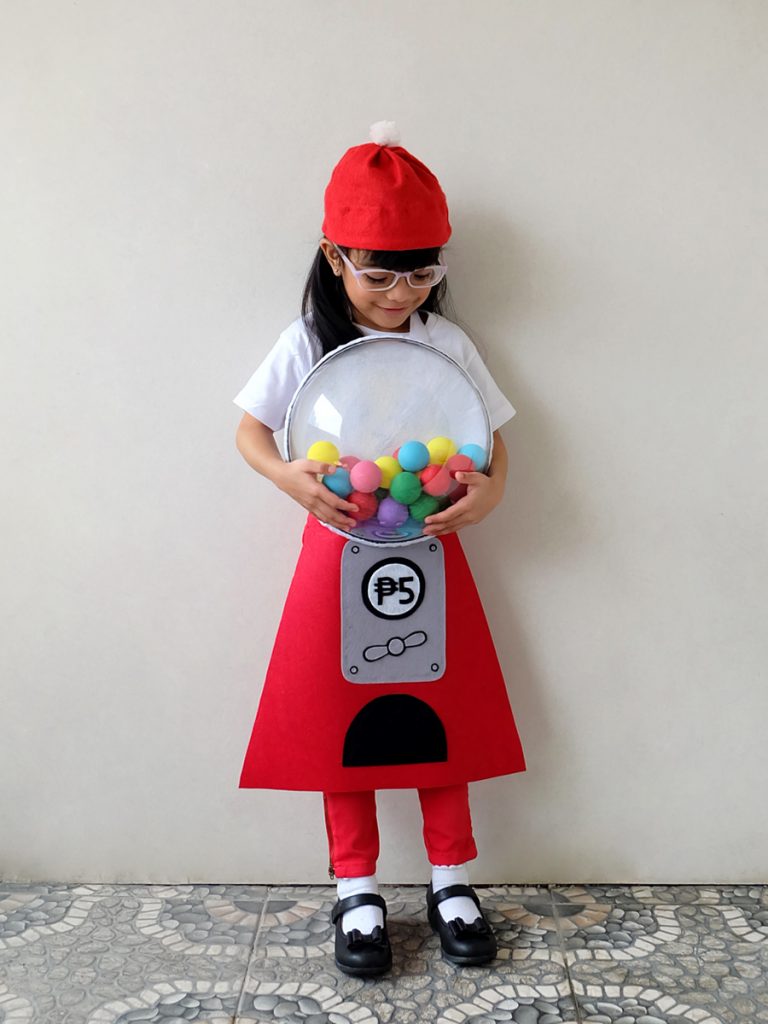 DIY NoSew Gumball Machine Costume A Crafted Lifestyle