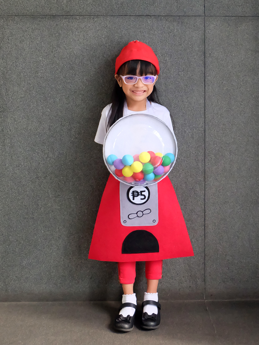 DIY No-Sew Gumball Machine Costume Tutorial