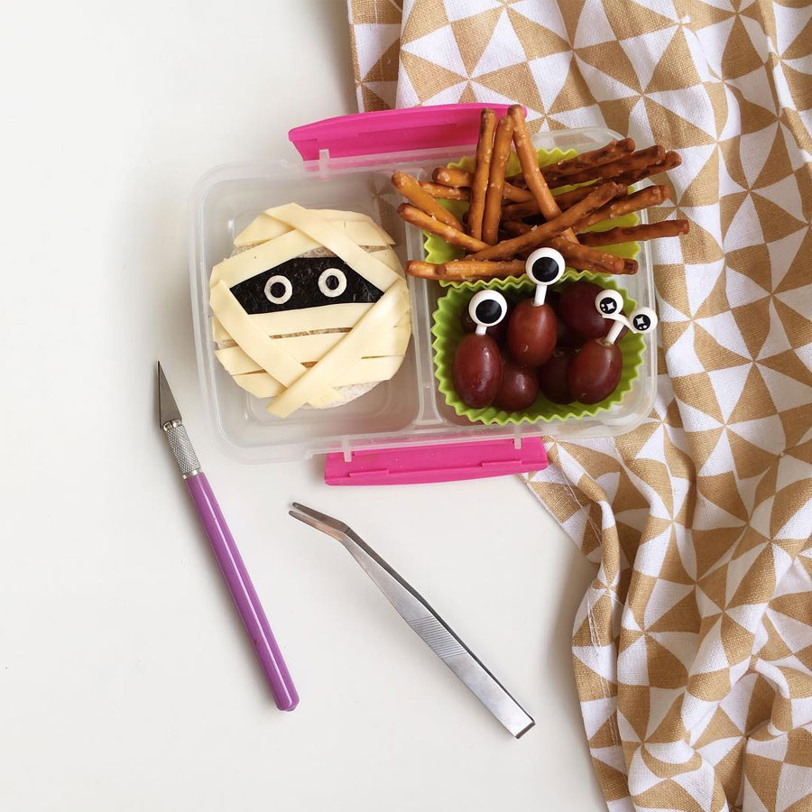 Halloween Lunchbox Ideas: Mummy Bento Food Art