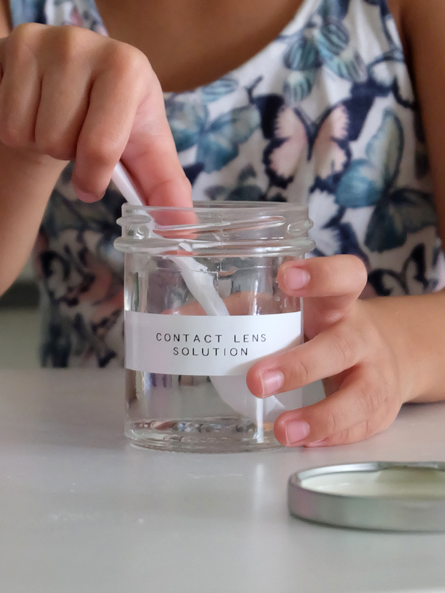Mess-Free Glitter Slime with only 3 Ingredients