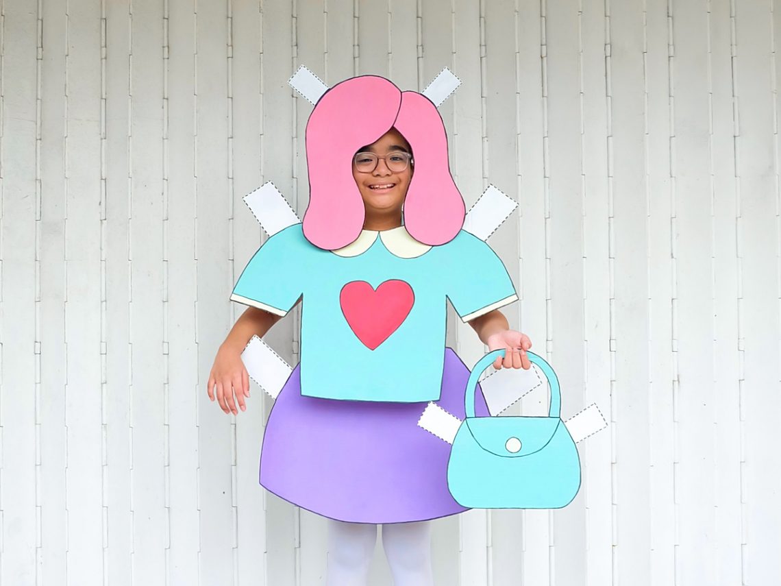 Diy Paper Doll Costume A Crafted Lifestyle